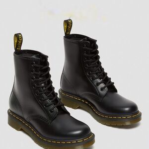 Dr. Martens Black Boots with Air-Cushioned Sole